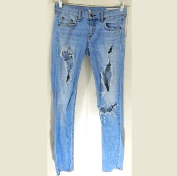 Rag & Bone The Dre Destroyed Boyfriend Jeans - Picture 1 of 6